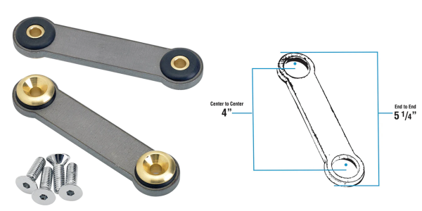 LOWBROW CUSTOMS WELD-ON UNIVERSAL GAS TANK MOUNT KIT